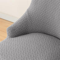 Funda elástica para silla de comedor, fundas para sillas de LICRA Jacquard, respaldo alto elástico, sillones inclinados, para cocina de Hotel, 1 ud. - details 34