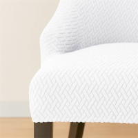 Funda elástica para silla de comedor, fundas para sillas de LICRA Jacquard, respaldo alto elástico, sillones inclinados, para cocina de Hotel, 1 ud. - details 15