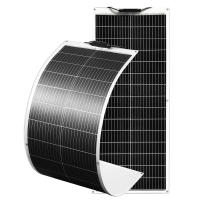 Panel Solar monocristalino de 100W y 12V, Flexible, ultraligero, ultradelgado, impermeable, cargador Solar - details 1