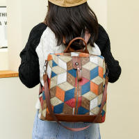 Mochila de viaje para mujer impermeable de cuero PU con bolsillos múltiples bolsa escolar casual para niñas adolescentes - details 4
