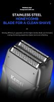 Kemei-cortadora de pelo profesional para peluquero, juegos de recortadoras inalámbricas, afeitadora de lámina para hombre, Máquina para cortar cabello, Kit de aseo eléctrico - details 4
