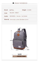Mochila Oxford de Estilo Coreano para Niñas Mochilas Escolares Sencillas para Adolescentes Mochila Deportiva Casual para Mujeres Mochila para Portátil de 14 pulgadas - details 0