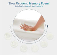 Almohada ortopédica de espuma viscoelástica de 60x35cm, almohadas suaves de rebote lento con memoria, forma de mariposa, relaja el Cervical para adultos - details 2