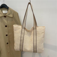 Bolsos hechos a mano para mujer, bolso de playa tejido de paja, gran capacidad, Asa superior, Verano - details 1