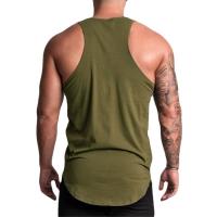 Camiseta Deportiva de Algodón sin Mangas para Hombres Cuello Redondo Estampado - details 8