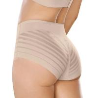 Tela de malla transparente sin costuras con cintura para mujer, ropa moldeadora de control abdominal de alta elasticidad, ropa interior de seda congelada, - details 6