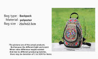 Mini mochila bordada para mujer, mochila con correa desmontable, bolso de pecho multifunción con una sola Correa - details 1
