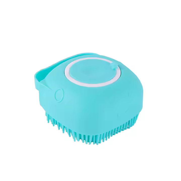 Guantes de masaje de baño para perros y gatos grandes, cepillo de silicona de seguridad suave, accesorios para mascotas, herramientas para perros y gatos, cepillo de champú para mascotas - 1