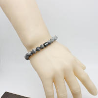 Ojos de tigre cuentas de piedra natural hechas a mano hombres hematita magnética accesorio pulseras para novio padre regalo - details 18