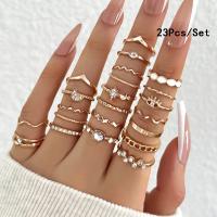 Juego de Anillos Geométricos Bohemios 30 Piezas de Oro y Plata para Uñas - details 20