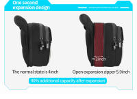 MOTOCENTRIC Bolsa de Pierna de Motocicleta LED Impermeable, Suéter de Oxford 1200D, Cubierta Suave, 2.5L/3.5L, Con Cremallera - details 14