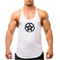 Muscleguys Mens Fitness Bodybuilding Graphic Design Y Back Summer Fashion Casual Bodybuilding Sleeveless Shirt - details 19