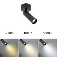 Focos de techo de haz estrecho Industrial, luz de punto de Pin de montaje en superficie de 3W y 5W, 8 °, 15 °, 24 °, para museo de joyas, luz de imagen Gallary - details 6