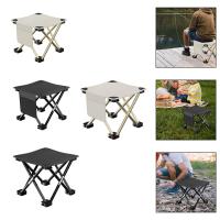 Folding Camping Stool Compact Lightweight Sturdy Small Foldable Chair Foot Rest Stool for Fishing Travel Walking Hiking Outdoor