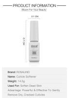ROSALIND removedor de cutículas de uñas suaves, solución líquida de aceite para suavizar la piel muerta, removedor de cutículas, herramienta Exfoliante para uñas - details 4