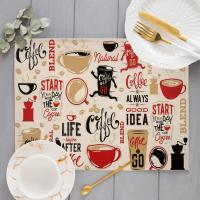 Mantel Individual para comida, Tapete de lino para mesa, vajilla para niños, mesa de comedor de dibujos animados, almohadillas de disco, posavasos, plato Napperon, Bar, Tapete de lugar, cocina - details 11