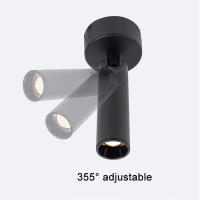 Focos de techo de haz estrecho Industrial, luz de punto de Pin de montaje en superficie de 3W y 5W, 8 °, 15 °, 24 °, para museo de joyas, luz de imagen Gallary - details 3