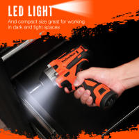 VALUEMAX Destornillador de impacto inalámbrico de 12 V, LED, 7 accesorios - details 4