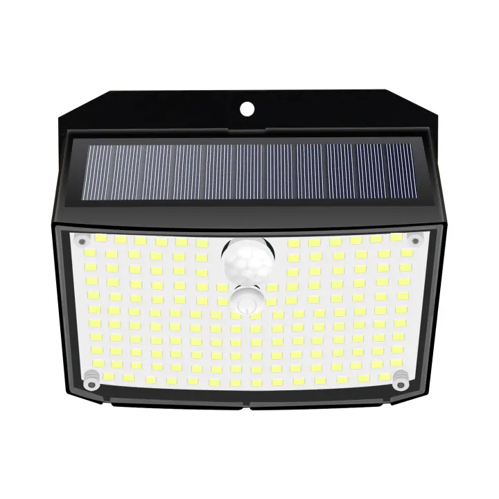 Luces LED solares de pared para exteriores, lámpara impermeable con Sensor de movimiento, 3 modos, decoración de jardín y garaje, 158 - 1