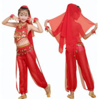 Traje De EspectáCulo De Danza India Para NiñOs, Traje De Danza Del Vientre, Traje De Baile éTnico, 6 Piezas - details 6