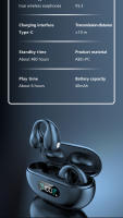 Ear Clip TWS auriculares inalámbricos estéreo envolvente Hifi Bass Bluetooth 5,3 auriculares con micrófono para deportes música juegos llamadas - details 18