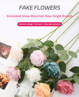 Flores artificiales de seda, ramo de ramas largas para decoración del hogar y boda, plantas falsas, suministros de corona DIY, accesorios - details 0