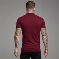 England style  Men Polo Shirt Zip Polo Tees Fashion  Cotton Fitness Polo T-Shirt  Brand Short Sleeve Gym Bodybuilding Clothing - details 9