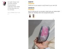 Filamento PLA con Cambio de Color por Reacción a la Luz UV, 1.75mm, 250g, 500g, 1kg, Material Plástico para Impresora 3D, Filamento PLA Azul, Morado, Rosa - details 1