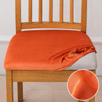 Fundas de asiento de silla de terciopelo, fundas de cojín de asiento elásticas, funda de silla lavable para comedor, Hotel, ceremonia, banquete, fiesta - details 12