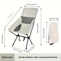 Silla lunar portátil, playa, camping, pesca, ocio, silla plegable al aire libre - details 2