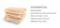 Kit de Manicura de Loofah Natural KADS 4Pcs Cepillos de Limpieza de Uñas y Exfoliación Corporal - details 1
