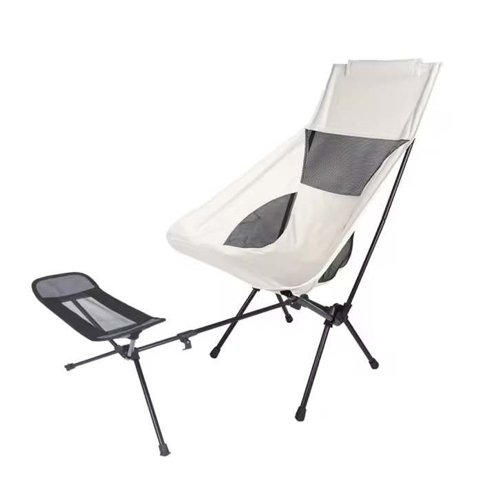 Reposapiés para acampar, para actividades al aire libre, pesca, picnic, senderismo, silla plegable ligera con bolsa de transporte - 1