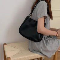 Bolsos de hombro de cuero PU para mujer, bolsos de Color puro, bolsos casuales pequeños con asa superior, bolso de hombro para mujer - details 7