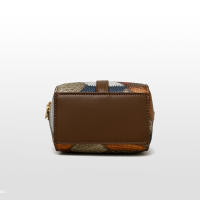 Bolso de Mujer de Cuero PU Bolso de Hombro de Múltiples Cremalleras Bolso Pequeño para Móvil de Piel de Vaca Suave Bolso Cruzado con Color Tejido - details 14