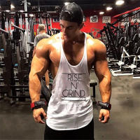 New Mens Cotton Breathable Tank Tops Shirt Gym Fitness Vest Sleeveless Male Casual Bodybuilding Sports Running Workout Clothes - details 14