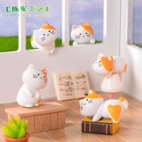 Juego de 8 miniaturas modelo lindo adorno decoración del coche del hogar figuritas artesanías juguetes resina mini paisaje accesorios para el hogar suministros regalos - details 10