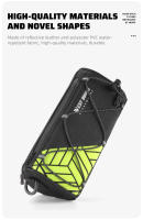 WEST BIKING-bolsa frontal para bicicleta, bolso reflectante de colores para manillar de ciclismo, bolso de hombro multifuncional portátil, accesorios para bicicleta - details 3