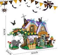 LOZ Halloween Building Block MOC Hut House Pumpkin uCarriage Happy Halloween Decoration Bricks for Boys Kids Toys Halloween Gift - details 1