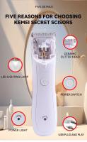 Kemei-cortadora eléctrica de pelo para hombre y mujer, afeitadora de ingle, afeitadora, afeitadora, higiene, cuchilla de cerámica - details 6