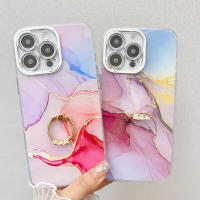 Funda de lujo con marco chapado y pintado de mármol IMD para iPhone 16 Pro Max 15 Pro 14 Pro - details 1