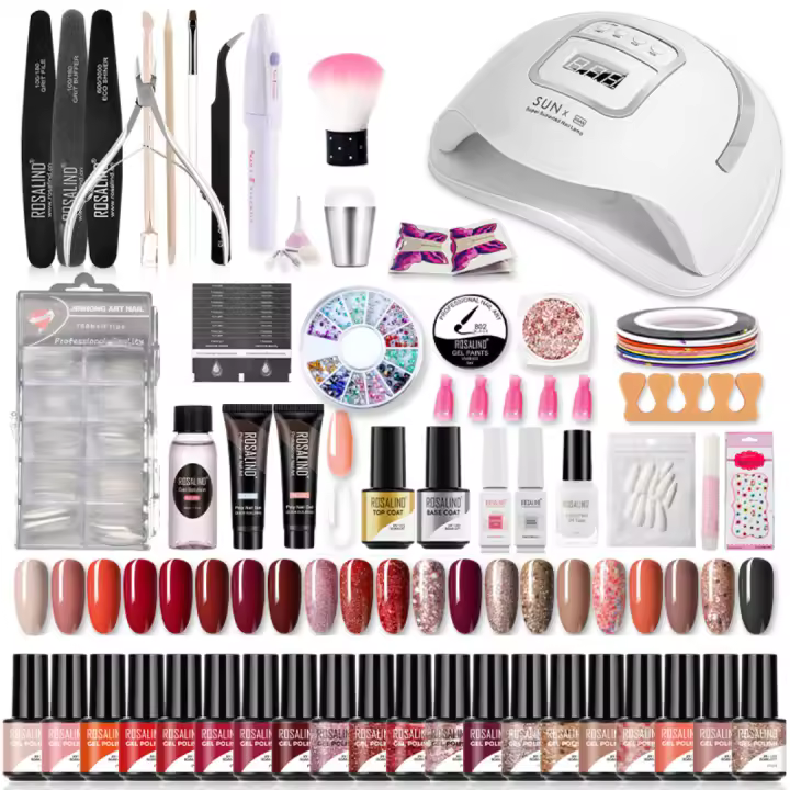 ROSALIND-Conjunto de esmaltes en Gel para uñas, herramientas de manicura, conjunto completo, para Semi permanente, necesita UV LED - 1