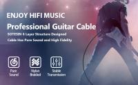 Cable de Guitarra DREMAKE - Cable de Instrumento de 1/4 de Pulgada Recto a en Ángulo Recto - Cable Profesional para Guitarra Eléctrica y Amplificador - details 1