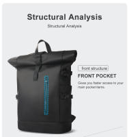 Heroic Knight-mochila enrollable impermeable para hombre y mujer, morral de viaje expandible con carga USB, bolso para portátil de gran capacidad - details 8