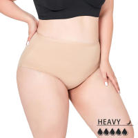 Ropa interior menstrual femenina de 4 capas de gran tamaño con absorción de flujo pesado, ropa interior fisiológica a prueba de fugas, 1 pieza. - details 22