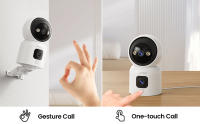 ZOSI Cámara Vigilancia WiFi Interior con Doble Lente y 1,44'' Monitor 2,4G/5G WiFi Lente Pan y Tilt + Lente Fija Seguimiento de Persona Videollamada con Gesto C528 - details 7