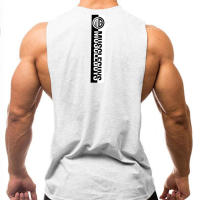 Gym Bodybuilding Workout Tank Top Male Cotton Breathable Sleeveless Slim Shirt Men Fitness Vest Summer Casual Fashion Tanktop - details 9
