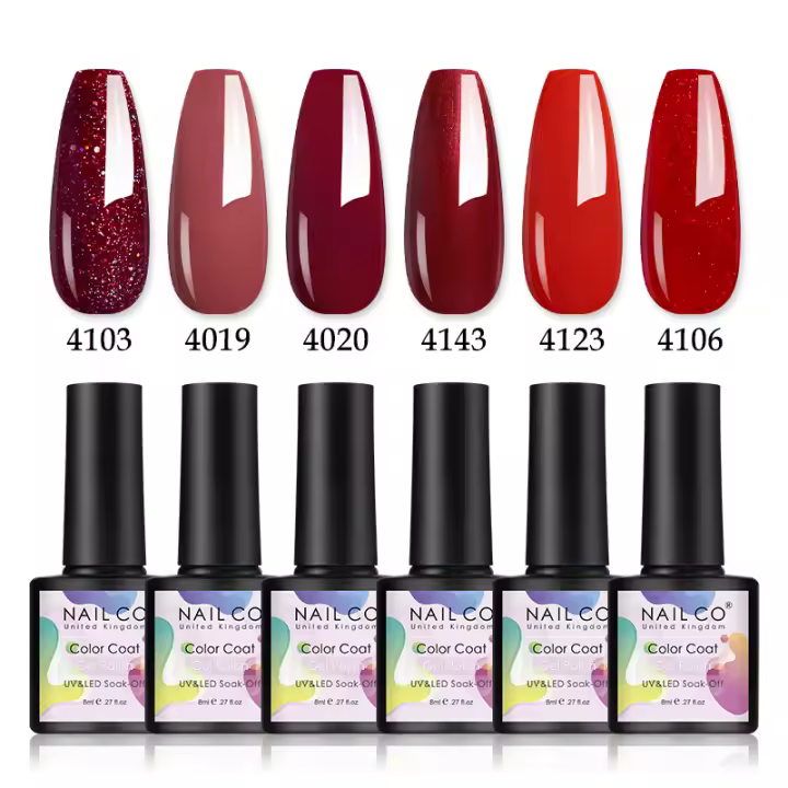 NAILCO-esmalte para uñas de Gel UV, barniz de colores para manicura artística, 8ml, 6/10/20 unidades - 1