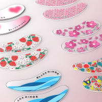 Se pueden reutilizar pegatinas multicolores con silicona elástica y un par de pegatinas para ojos con logotipos, suaves y cómodas. - details 4
