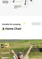 Sillas ultraligeras plegables portátiles para acampar, sillas de pesca en la playa con respaldos, muebles de exterior - details 3
