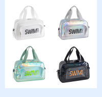 Bolso de playa para natación con bolsillo para zapatos, bolso cruzado grande para viajes, deportes, lavado, bolsas transparentes para secar y mojar de corta distancia - details 15